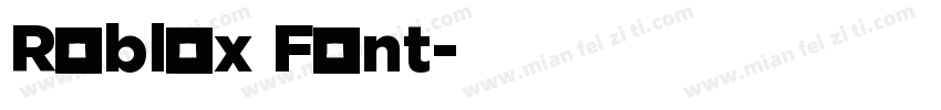 Roblox Font字体转换